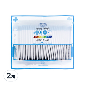 데이스포 강아지 케어 츄르 소고기 + 소간 15g x 30p, 450g, 2개