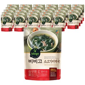 비비고 소고기 미역국, 500g, 36개