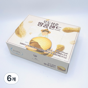 우도삼춘 제주 땅콩샌드 12p, 80g, 6개