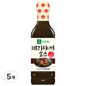 이엔푸드 데리야끼 소스, 470ml, 5개