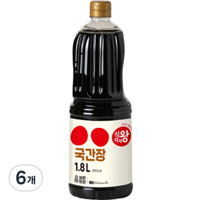 식자재왕 국간장, 1.8L, 6개