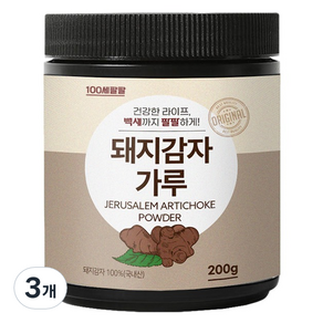 백세팔팔 돼지감자가루, 3개, 200g