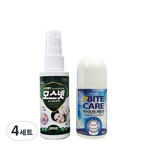 동국제약 바이트케어 50ml + 모스넷 60ml 세트, 4세트