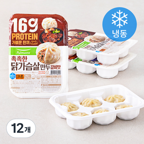 풀무원 촉촉한 닭가슴살 만두 갈비맛 6입 (냉동)