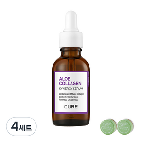 김정문알로에 큐어 콜라겐 시너지 세럼 30g + 2X크림 3.5g x 2p