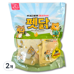 반려동물 부드럽고 쫄깃한 리얼 닭가슴살 펫닭 간식 30p, 660g, 2개, 오리지널맛