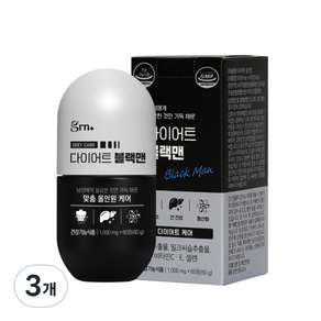 GRN 다이어트 블랙맨 60g, 60정, 3개