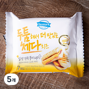 두툼해서 더 맛있는 체다치즈 7매입, 196g, 5개