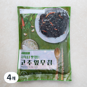 반찬단지 고추잎무침, 1kg, 4개