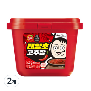 진미 태양초 고추장, 500g, 2개