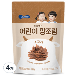 베베쿡 처음먹는 어린이 장조림 100g, 4개