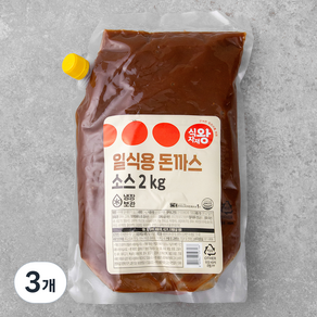 식자재왕 일식용 돈까스소스, 2kg, 3개