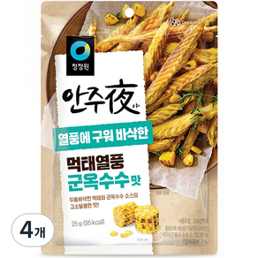 안주야 먹태열풍 군옥수수맛, 25g, 4개