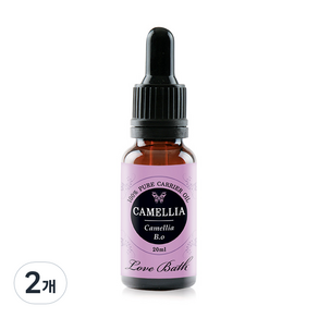 러브바스 아로마 페이스오일 동백, 20ml, 2개