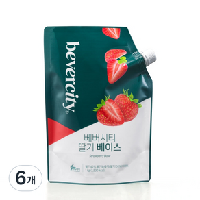 베버시티 딸기 베이스 1000g, 1kg, 6개