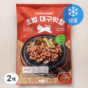 쿠캣 초벌 대구막창 (냉동), 300g, 2개