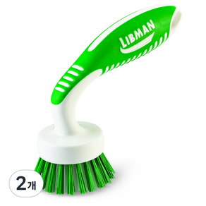 Libman 커브드 청소 브러쉬, 2개, 그린