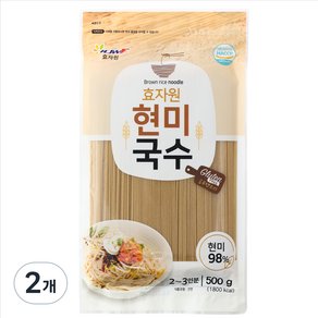 효자원 현미국수, 500g, 2개