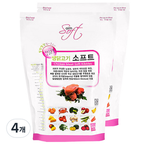 AIM 전연령 강아지 홀리스틱 소프트사료, 닭, 1.2kg, 4개