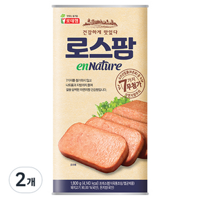 롯데햄 로스팜 엔네이처 햄통조림, 1.8kg, 2개