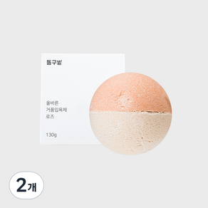 동구밭 올바른 거품입욕제 로즈, 130g, 2개