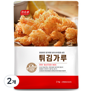 OQB 튀김가루, 2kg, 2개