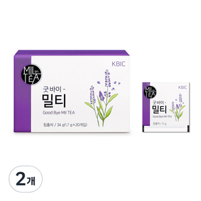 굿바이밀티 허브티, 1.7g, 20개입, 2개