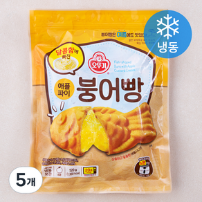 오뚜기 달콤함에 빠진 애플파이 붕어빵 (냉동), 520g, 5개