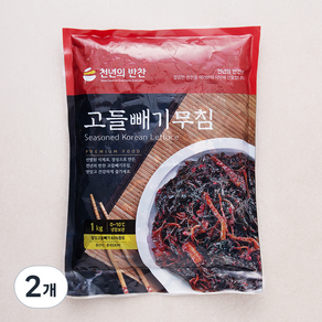 천년의반찬 고들빼기 무침, 1kg, 2개