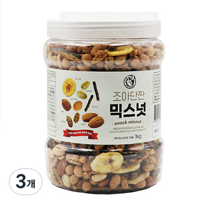 너츠브라더 조아 단짠 믹스넛, 1kg, 3개