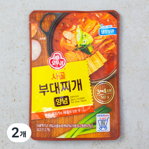 사골부대찌개양념, 140g, 2개