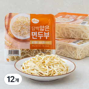 맑은물에 담백 얇은 면두부, 100g, 12개