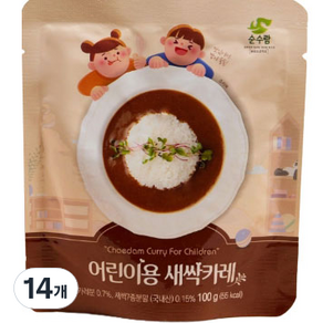 순수람 유아용 새싹카레, 100g, 14개