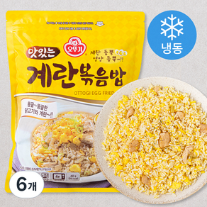 오뚜기 맛있는 계란볶음밥 2인분 (냉동), 450g, 6개