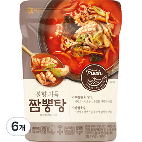 저니투프레쉬 불향가득 짬뽕탕, 400g, 6개