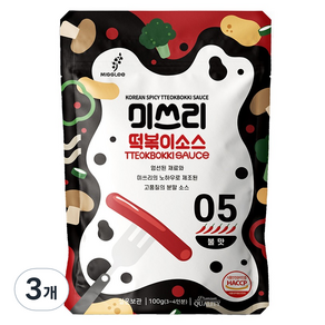 미쓰리 떡볶이소스 05번 불맛, 100g, 3개