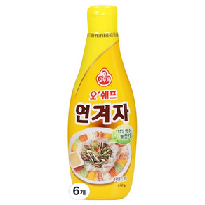 오뚜기 오쉐프 연겨자, 480g, 6개