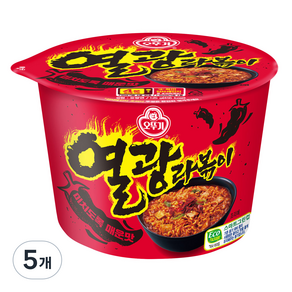 오뚜기 열광라볶이 용기 125g, 5개