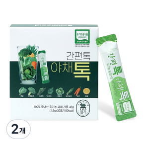 산마을 간편톡 야채톡 30p, 45g, 2개