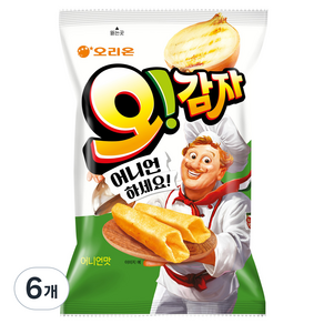 오리온 오감자 어니언, 6개, 50g