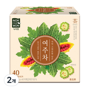 녹차원 여주차, 0.7g, 40개입, 2개