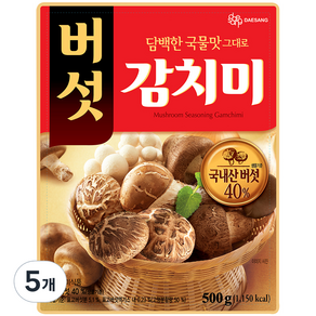 청정원 버섯감치미, 500g, 5개