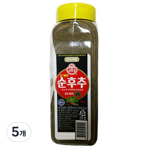 오뚜기 오쉐프 순후추, 450g, 5개