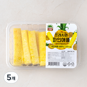 프레시몬 컷팅 파인애플 스틱, 1kg, 5개