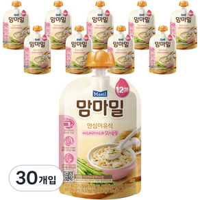 맘마밀 안심이유식 12개월, 100g, 30개, 아스파라거스와 닭가슴살