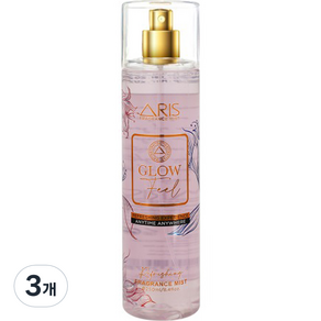 아리스 퍼퓸 바디 미스트 글로우필, 3개, 250ml