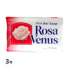 라코로나 로사비너스 목욕비누 장미향, 3개