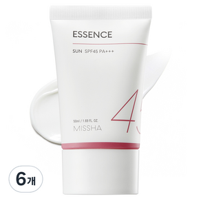 미샤 올 어라운드 세이프 블록 에센스 선크림 SPF45 PA+++, 50ml, 6개