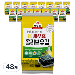 새우표 완도 올리브유 도시락김, 5g, 48개