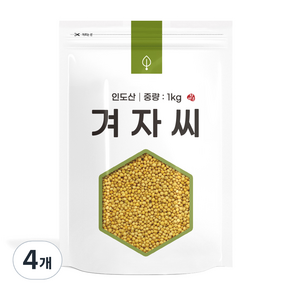 자연초 겨자씨, 1kg, 1개입, 4개